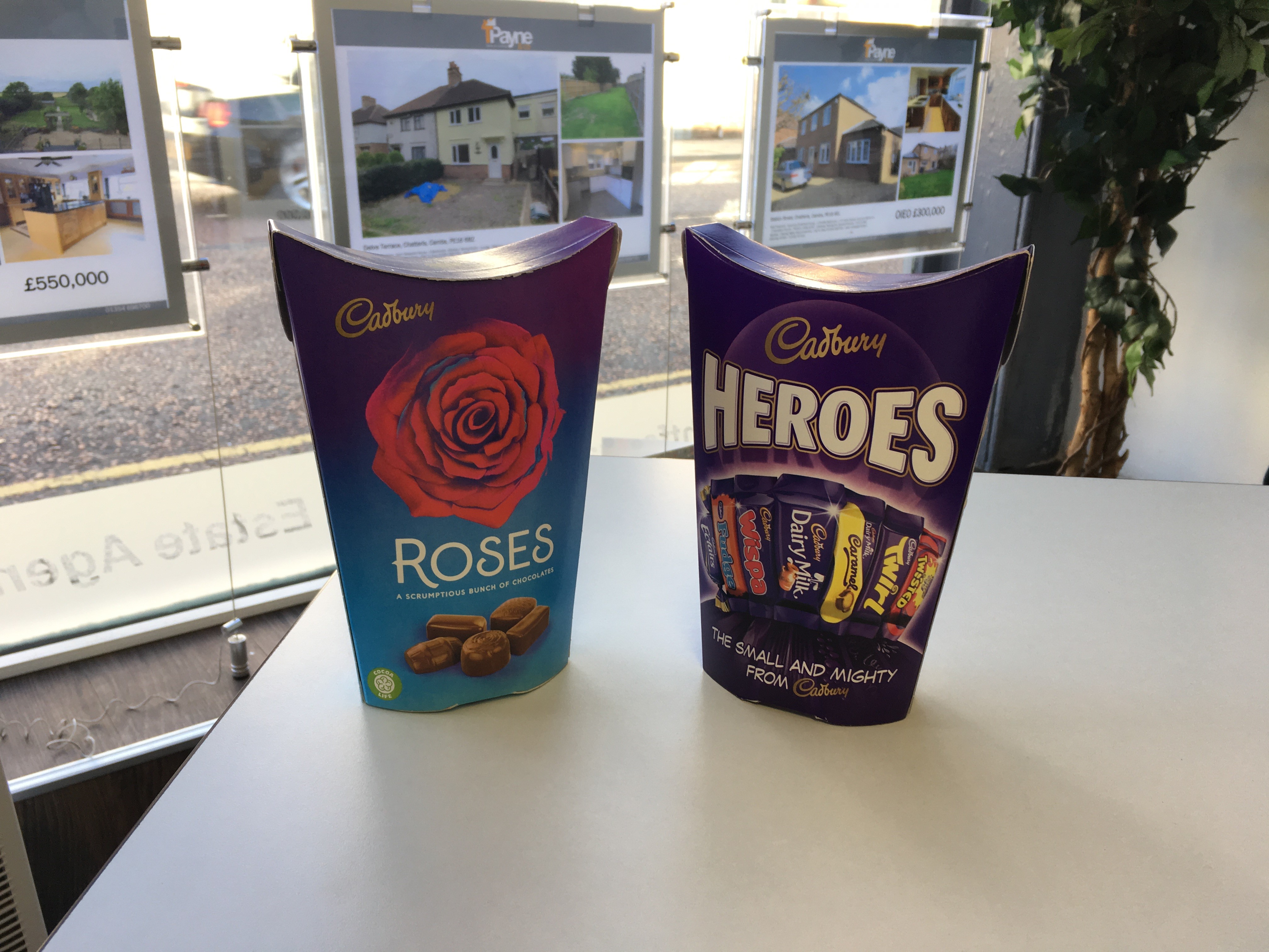 Boxes of chocolates for our sales progressor Loraine! TPayne & Co